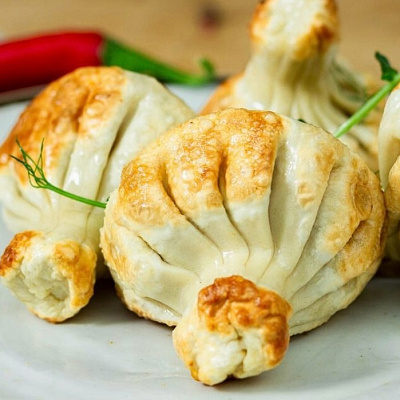 Жареные со свининой и говядиной